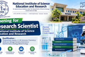 Opening for Research Scientist at National Institute of Science Education and Research