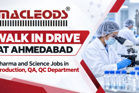 Pharma and Science Jobs in Production, QA, QC Department at Macleods