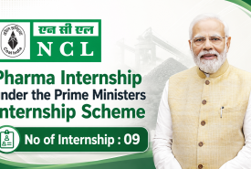 Pharma Internship under the Prime Ministers Internship Scheme, Northern Coalfields Limited