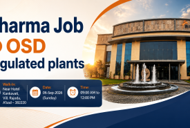 Pharma Job in OSD regulated plants at Amneal Pharmaceuticals