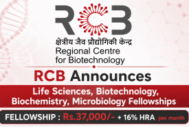 RCB Announces Life Sciences, Biotechnology, Biochemistry, Microbiology Fellowships