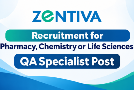Recruitment for Pharmacy, Chemistry or Life Sciences at Zentiva - QA Specialist Post