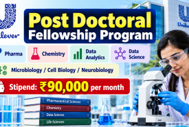 Unilever Post Doctoral Fellowship Program for Pharma, Chemistry, Data Analytics, Data Science