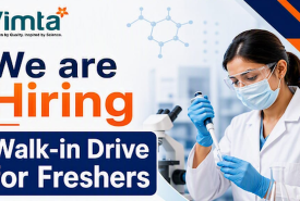 Walk in Drive for Pharmacy, Chemistry Freshers at Vimta Labs - 35 posts