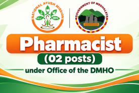 Applications are invited for Pharmacist under Office of the DMHO