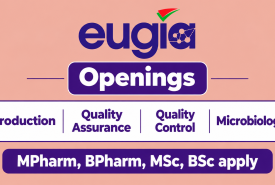 Eugia Pharma Openings : Production, Quality Assurance, Quality Control, Microbiology Jobs