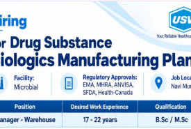 Hiring for Drug Substance Biologics Manufacturing Plant at USV Private Limited