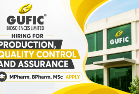 Hiring for Production, Quality Control and Assurance at Gufic Biosciences