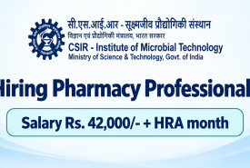 Institute of Microbial Technology Hiring Pharmacy Professionals