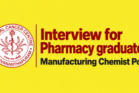 Interview for Pharmacy graduates in Regional Cancer Centre