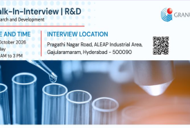 Interview for Research and Development at Granules India