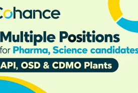 Multiple Positions for Pharma, Science candidates at Cohance Lifesciences