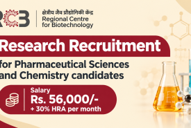Research Recruitment for Pharmaceutical Sciences and Chemistry candidates at RCB