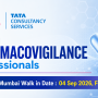 TCS Hiring Pharmacovigilance professionals