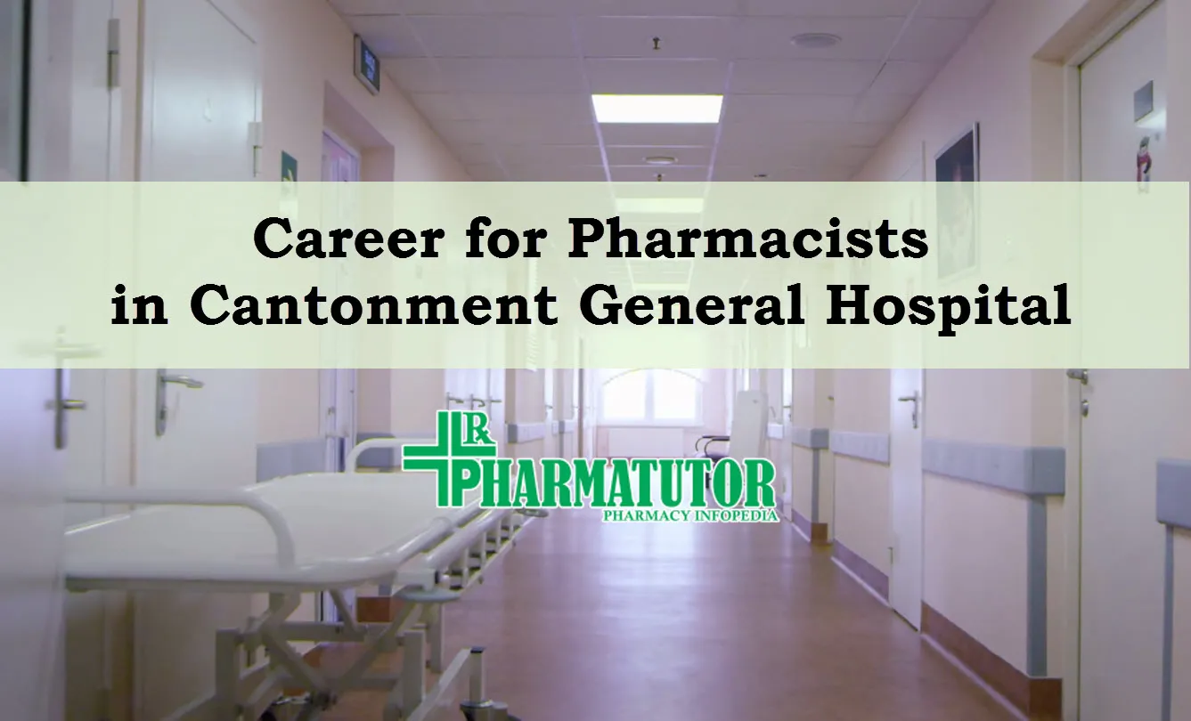 Pharmacist job in cantonment general hospital