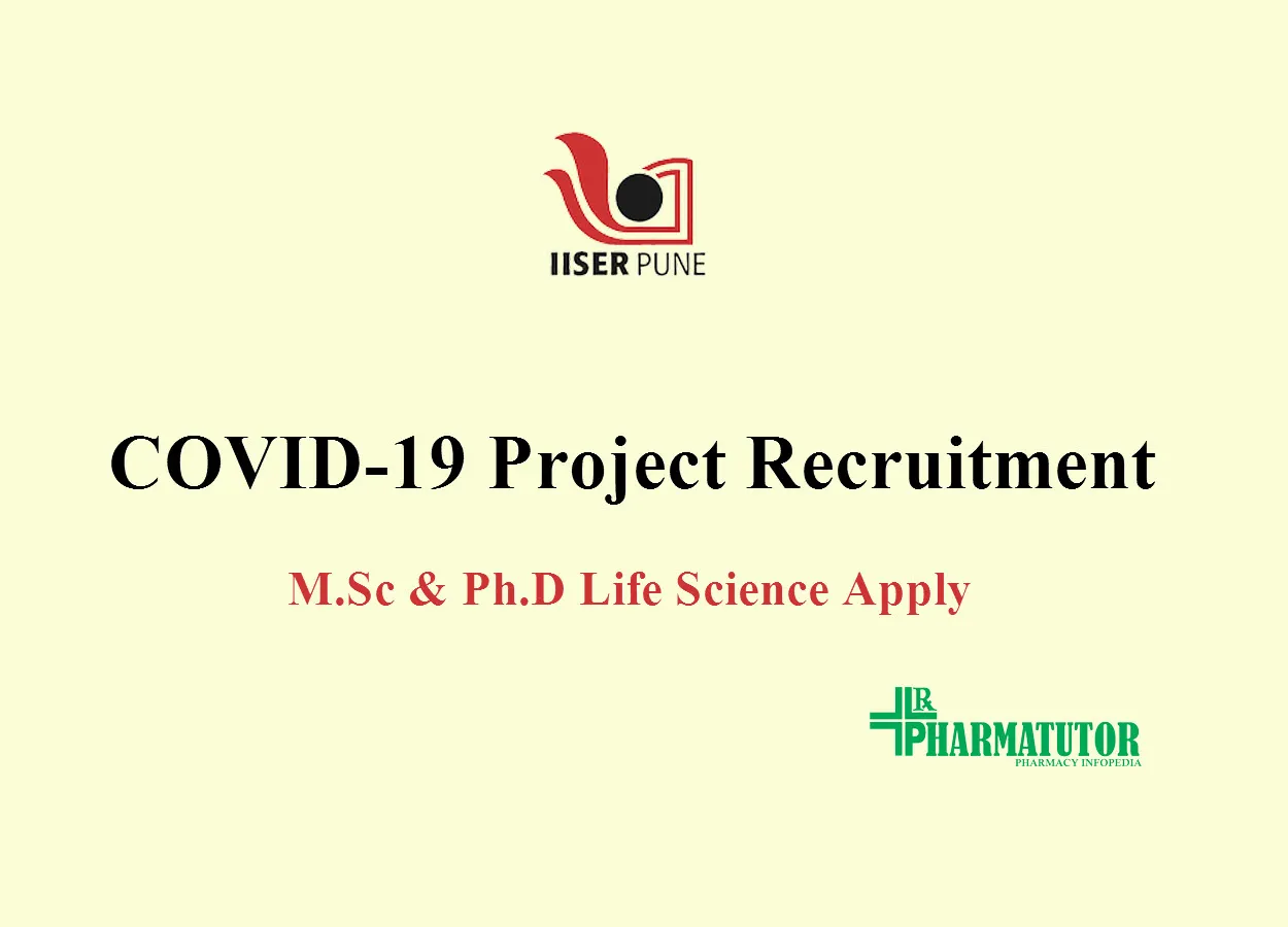 COVID-19 Project recruitment at Indian Institute of Science Education and Research