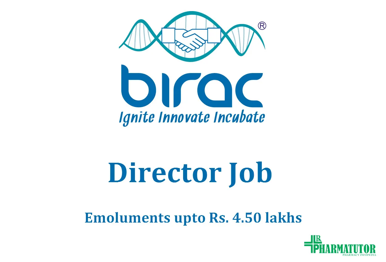 Invites Applications for post of Director in BIRAC | Emoluments upto Rs. 4.50 lakhs