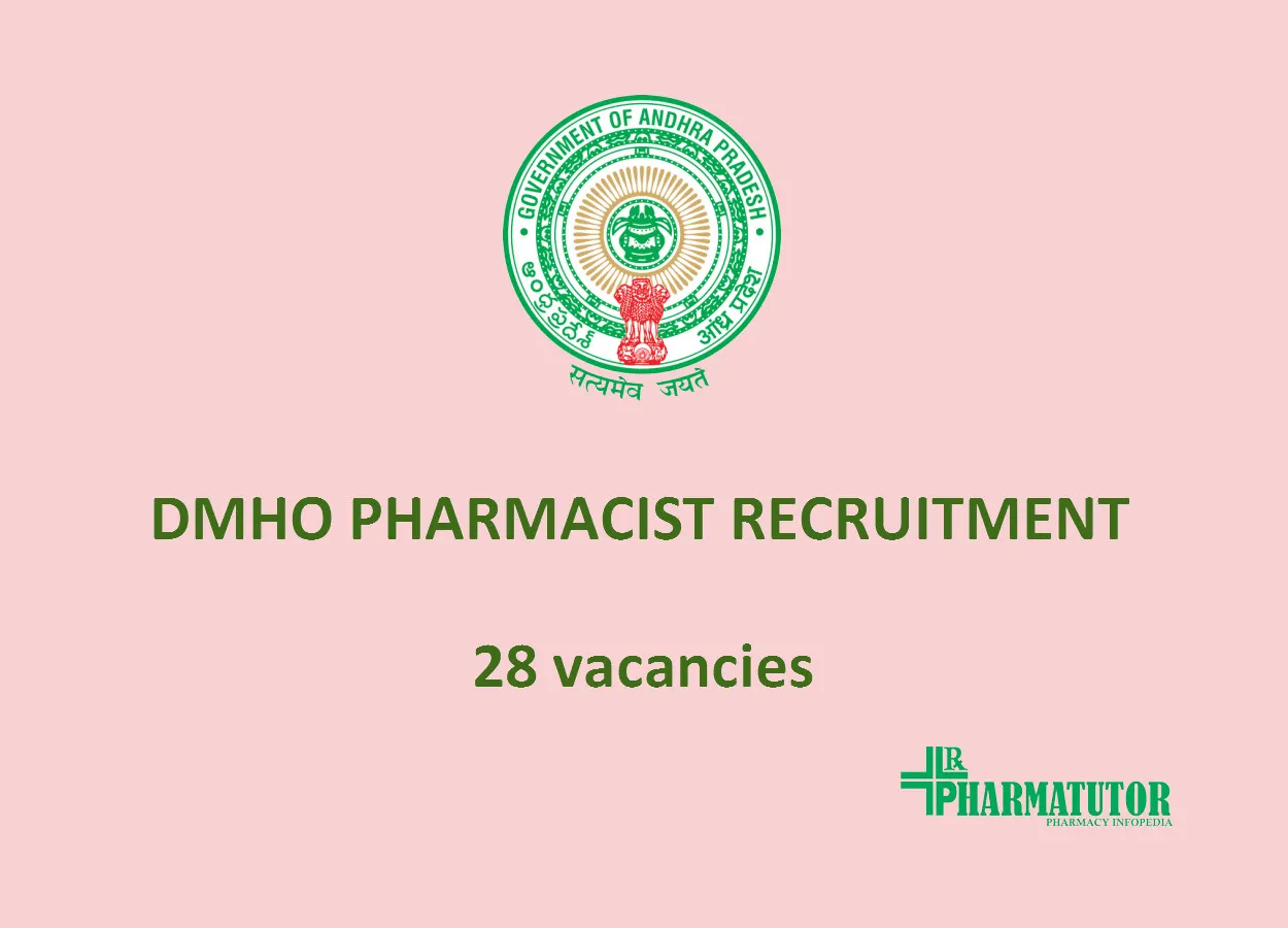 District Medical and Health Officer Invites applications for Pharmacist | 28 vacancies