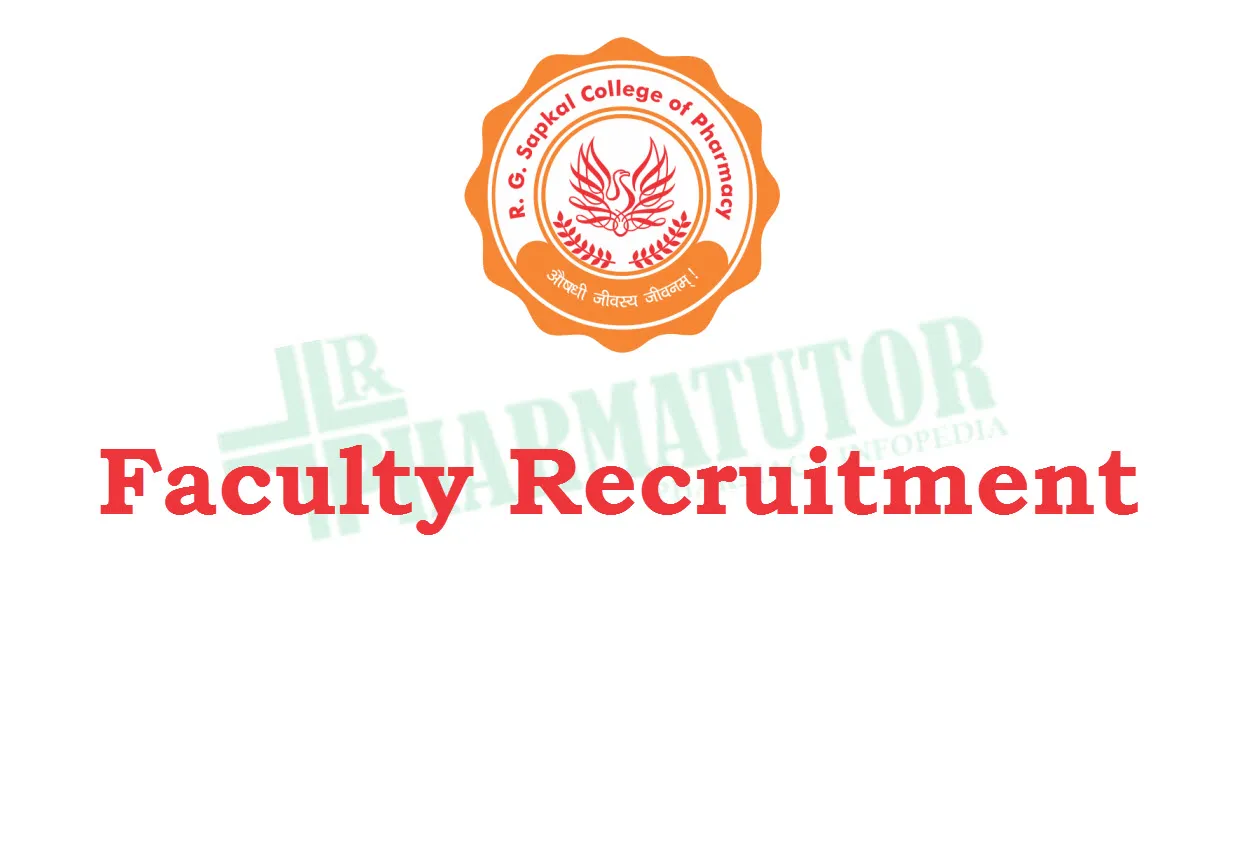 Faculty Recruitment in R.G. Sapkal College of Pharmacy