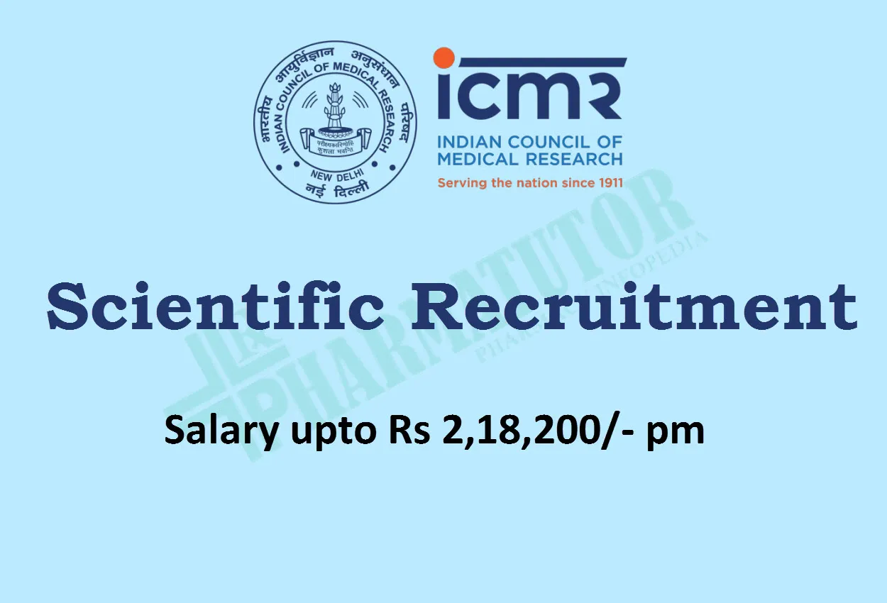ICMR Recruitment for Scientific Positions