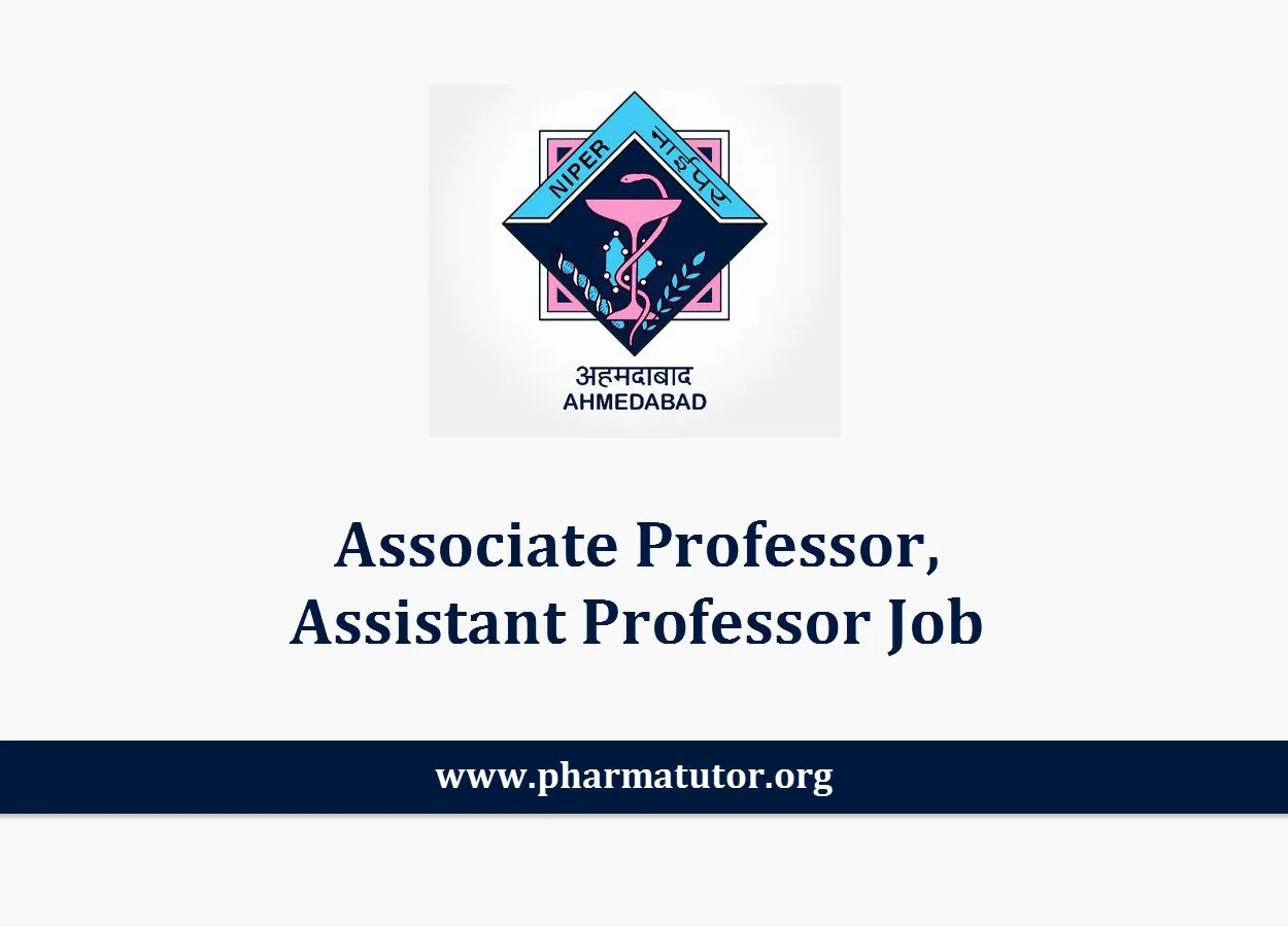 Job for Associate Professor, Assistant Professor at NIPER