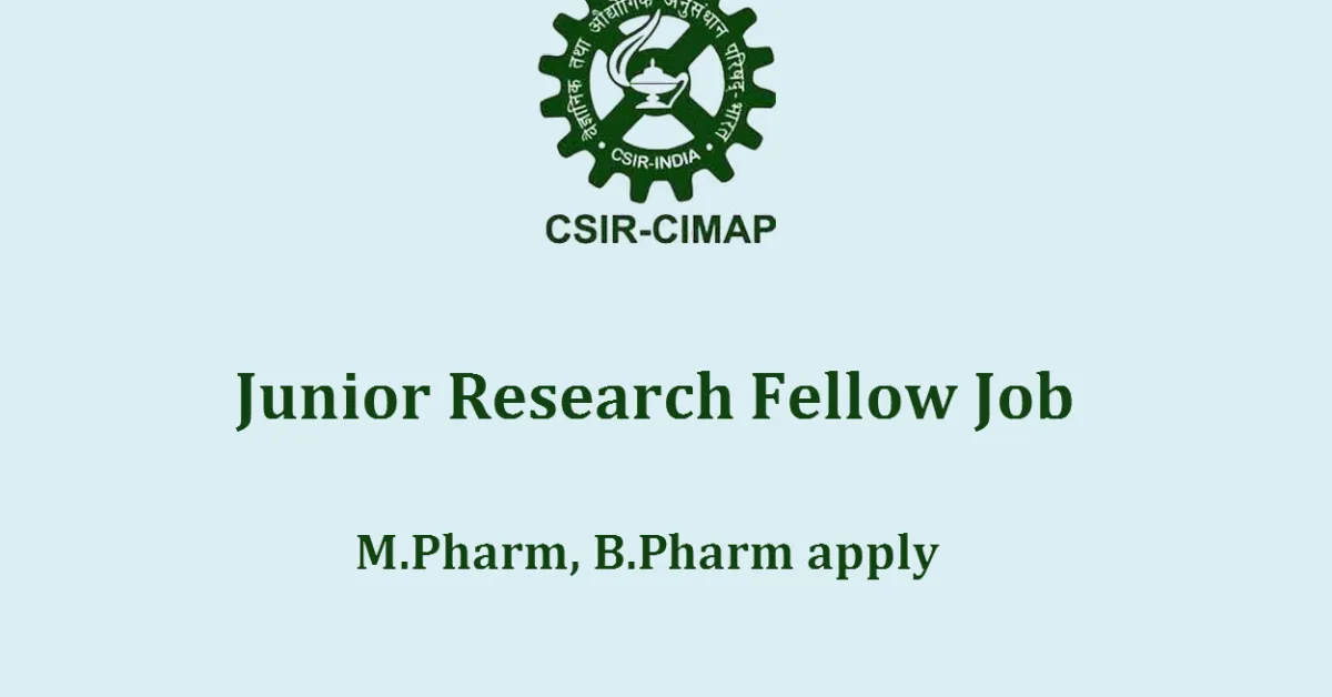 Vacancy for Junior Research Fellow at CIMAP