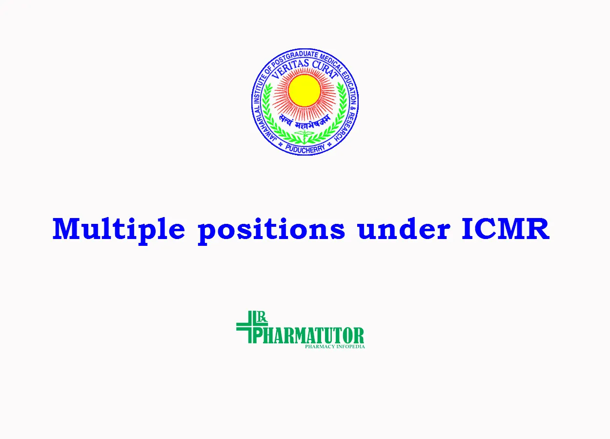Applications invited for multiple positions under ICMR sponsored RESTORE clinical trial