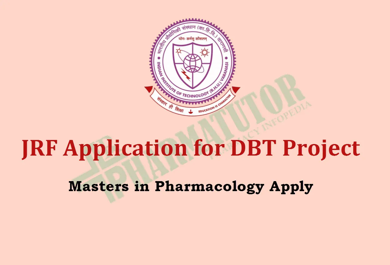 JRF Application for DBT Project at Indian Institute of Technology