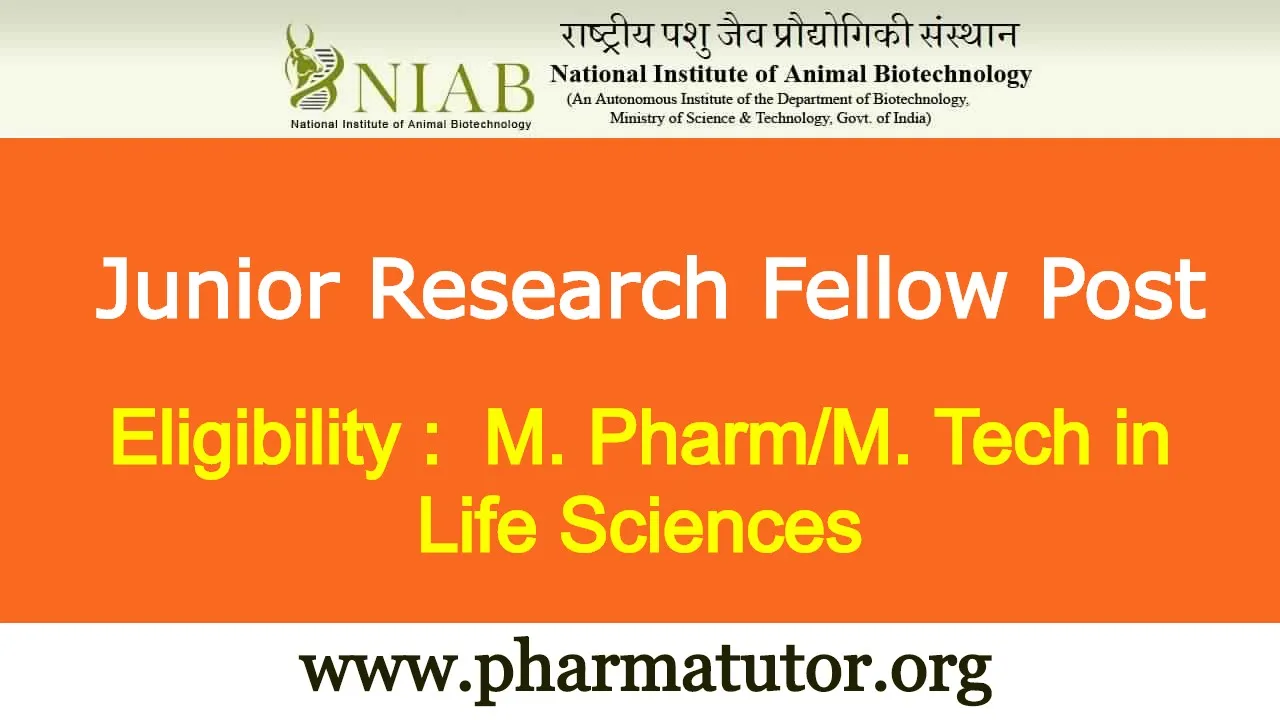 Career for M.Pharm under DBT funded project at NIAB