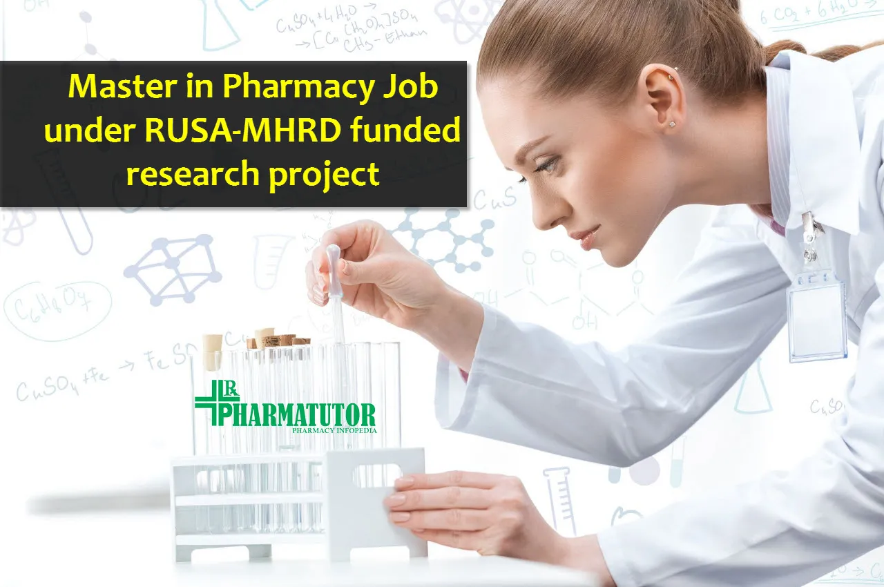 Career for Master in Pharmacy under RUSA