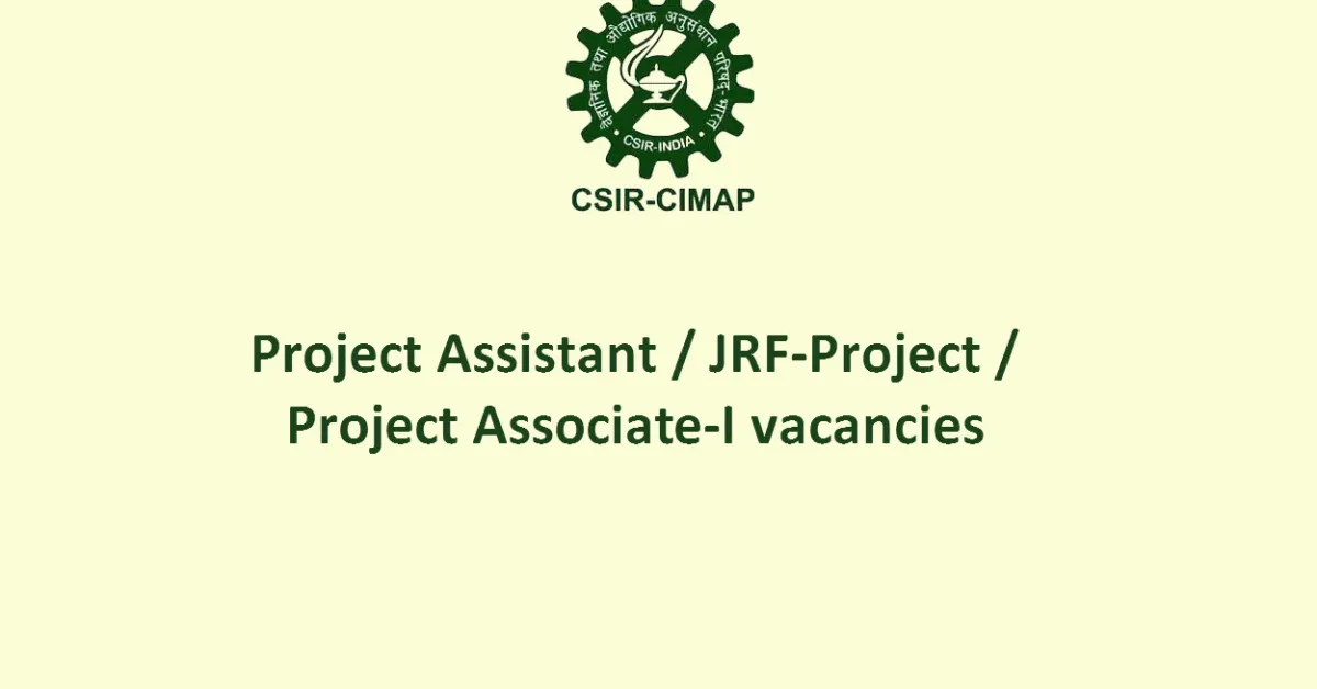 Multiple Vacancies in Central Institute of Medicinal and Aromatic Plants