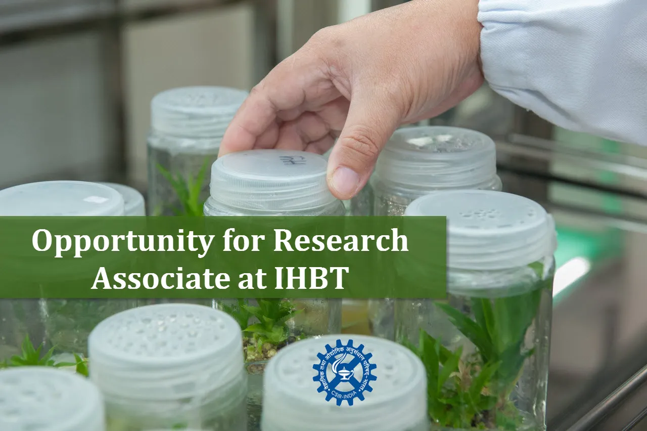 Opportunity for Research Associate at IHBT