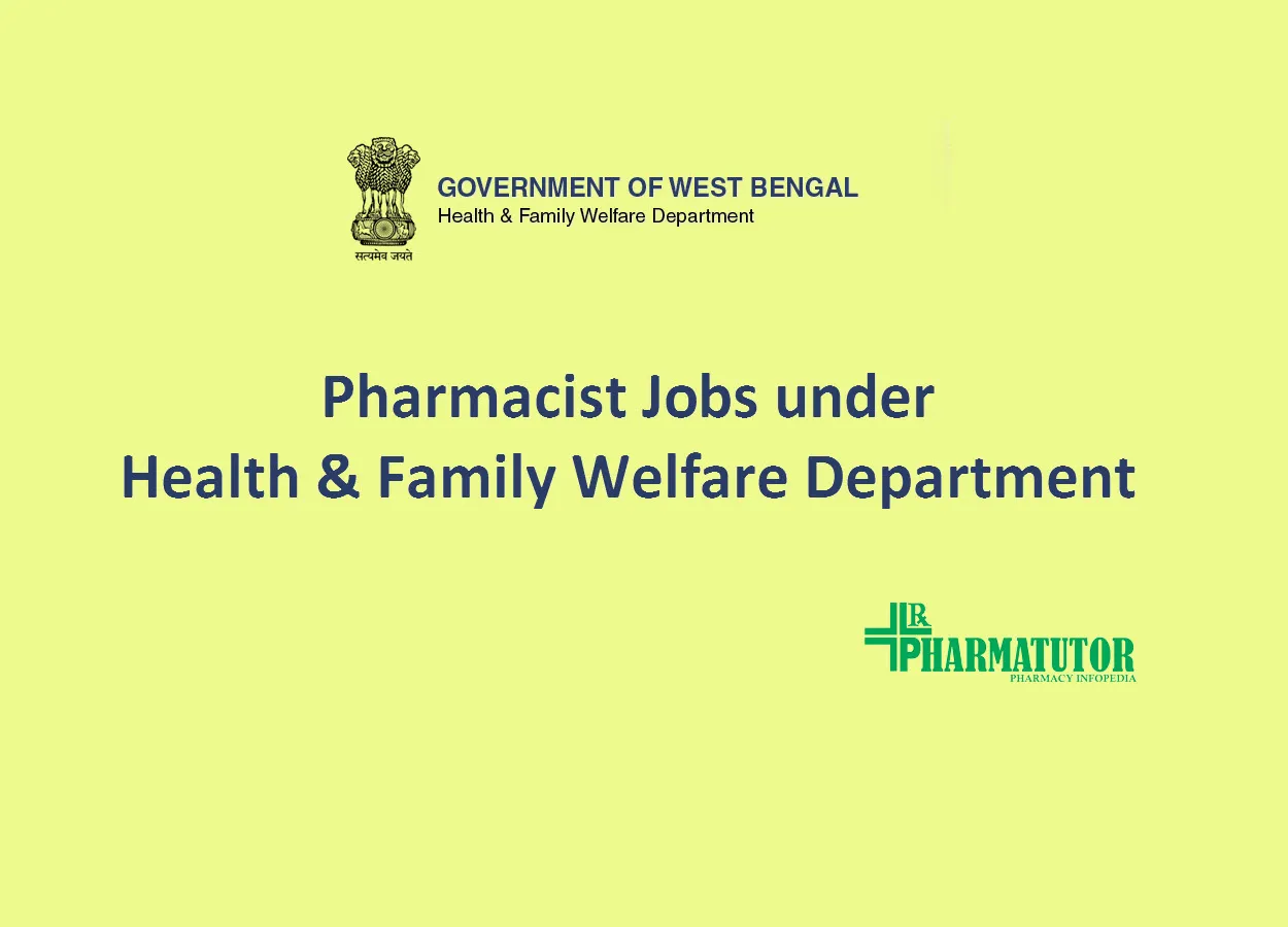 Pharmacist Jobs under Health & Family Welfare Department