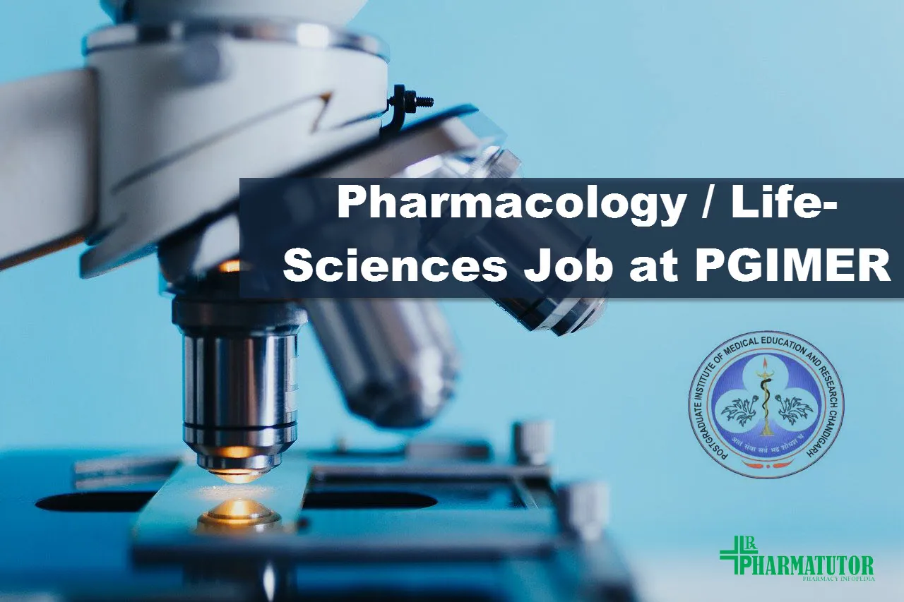 Vacancy for M.Pharm, M.Sc in the DST-SERB funded project at PGIMER