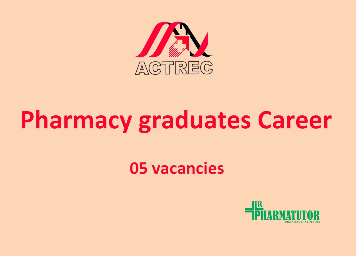 Recruitment for Pharmacy graduates at ACTREC