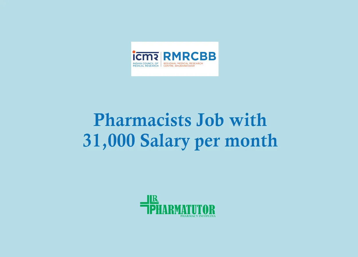 Recruitment for Pharmacists at Regional Medical Research Centre