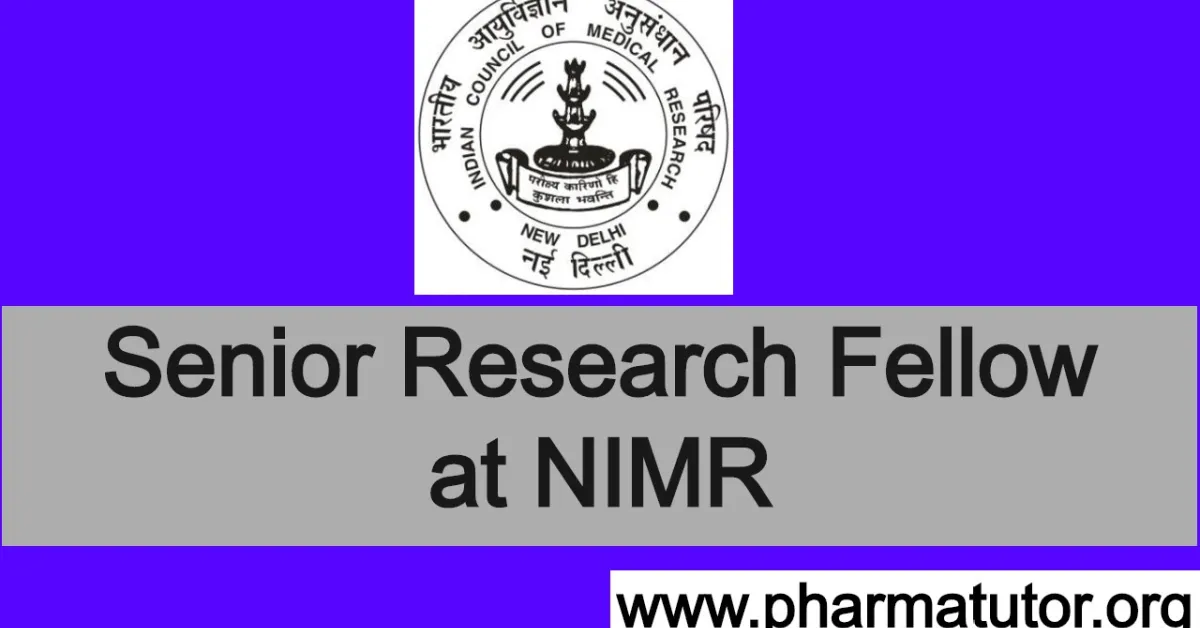 Vacancy for Senior Research Fellow at NIMR