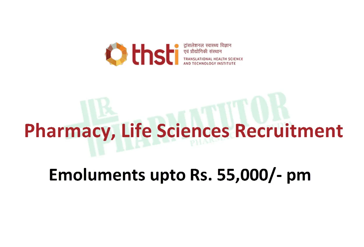 THSTI Pharmacy, Life Sciences recruitment - Clinical Research Associate Post