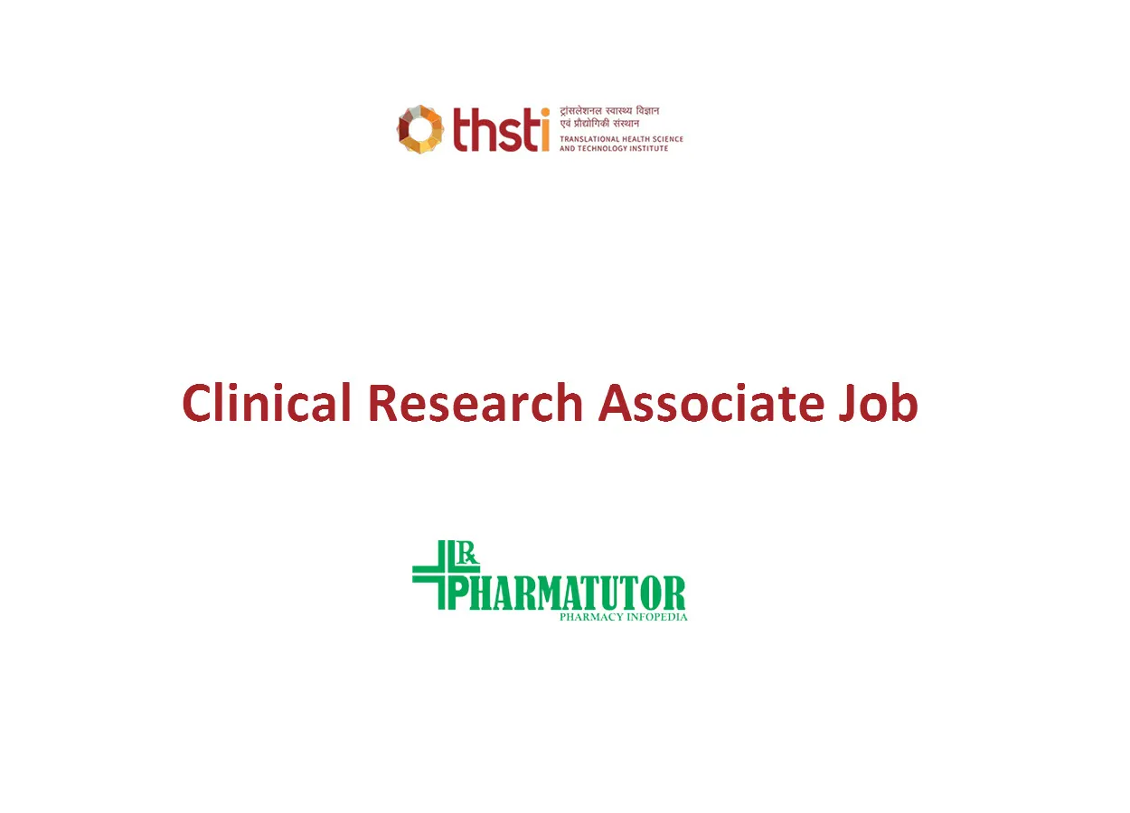 Job opening for Clinical Research Associate at THSTI | B.Pharm