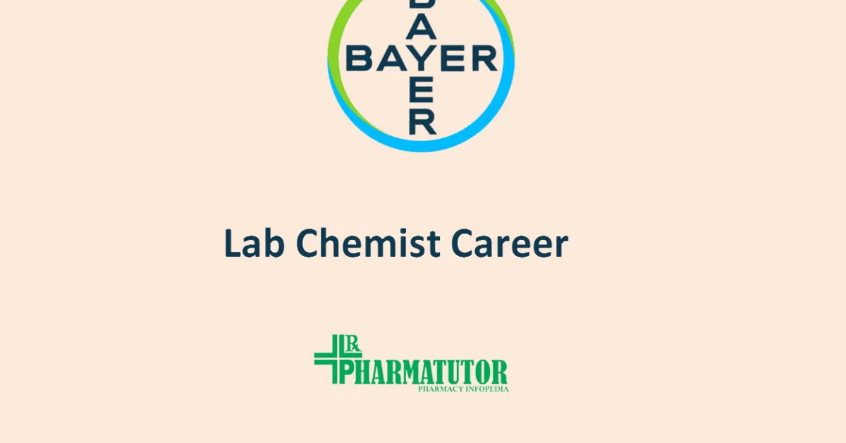 Vacancy for Lab Chemist at Bayer