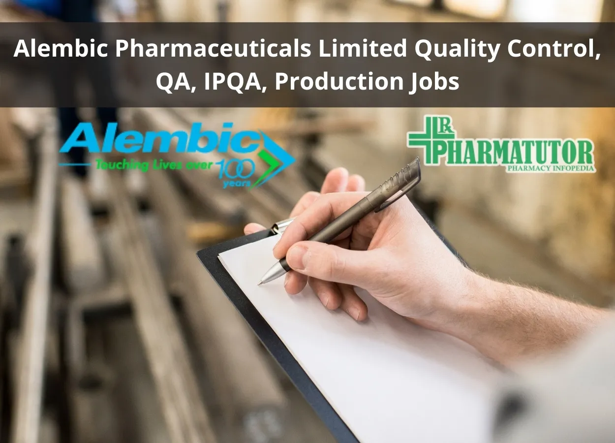 Alembic Pharmaceuticals Limited Jobs