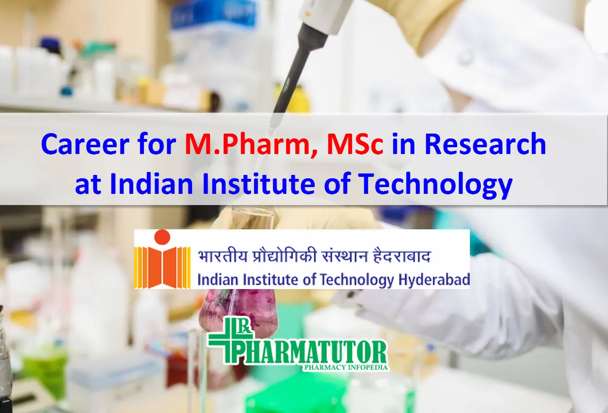 Career for MPharm MSc in Research at Indian Institute of Technology