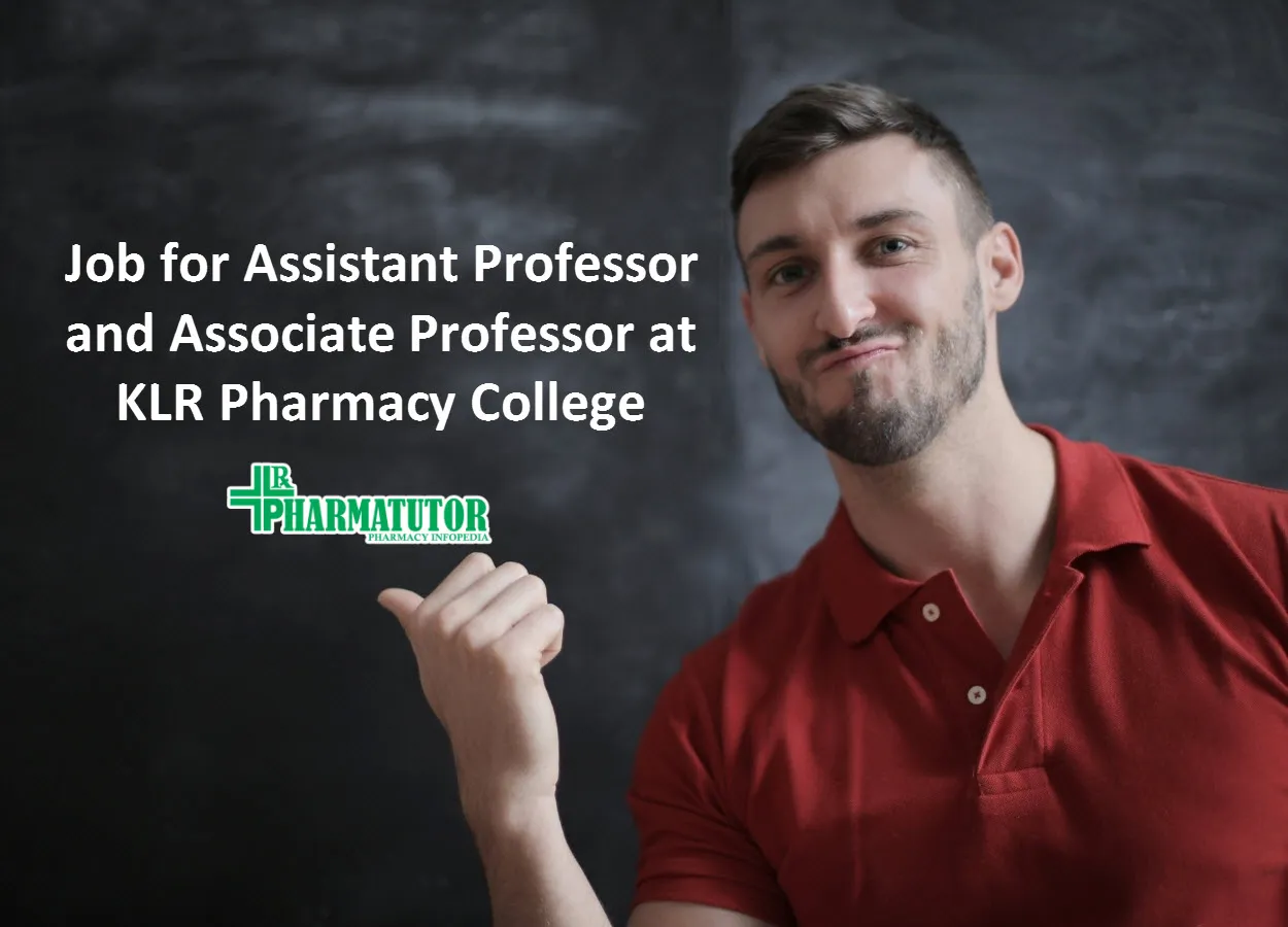 Job for Assistant Professor and Associate Professor at KLR Pharmacy College