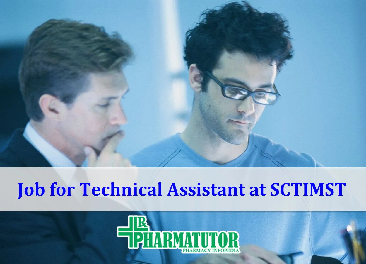 Job for Technical Assistant at SCTIMST