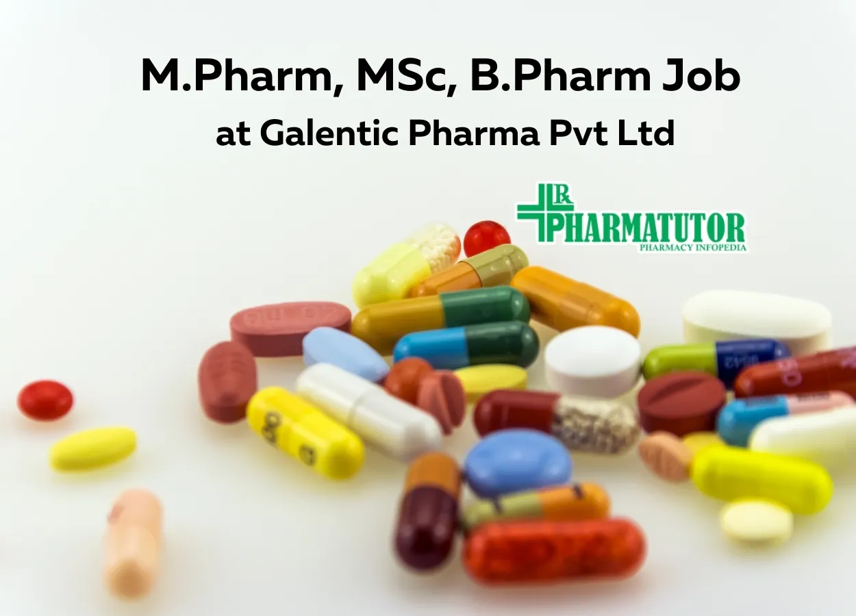 Galentic Pharma Pvt Ltd Jobs