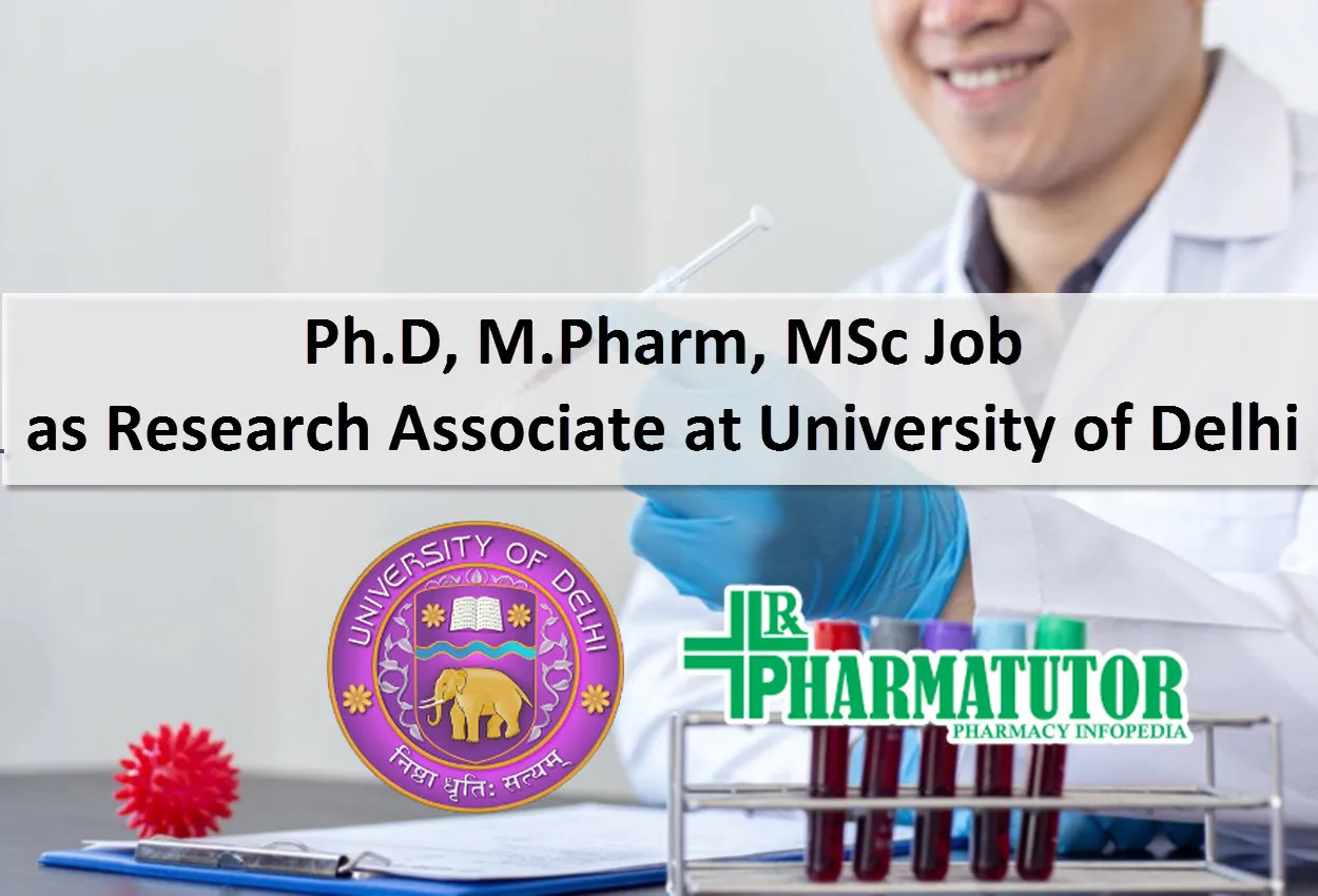 Research Associate Job at University of Delhi