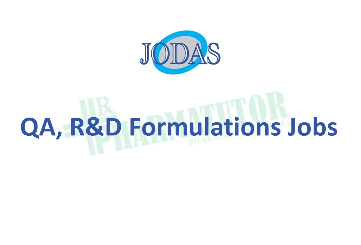 QA, R&D Formulations Jobs at Jodas Expoim Pvt Ltd