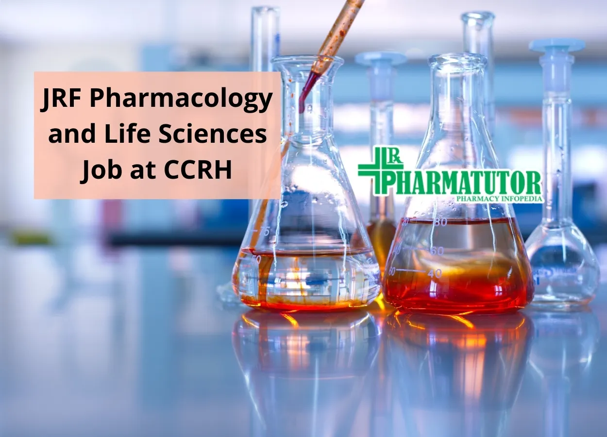 JRF Pharmacology and Life Sciences Job at CCRH
