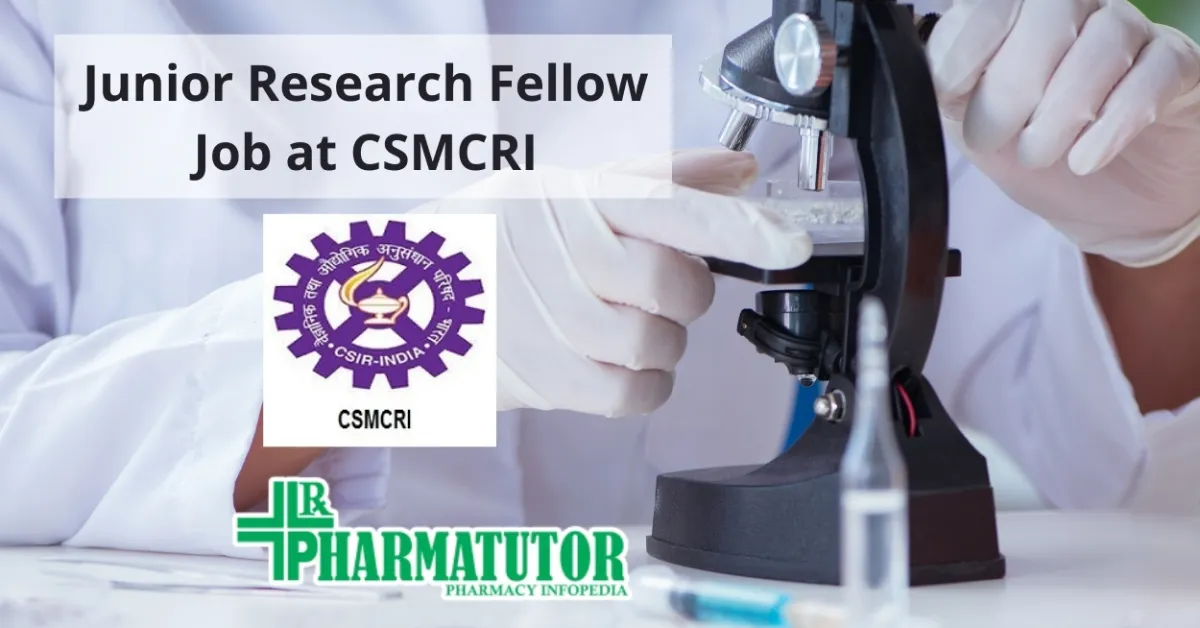 Vacancy for Junior Research Fellow at CSMCRI