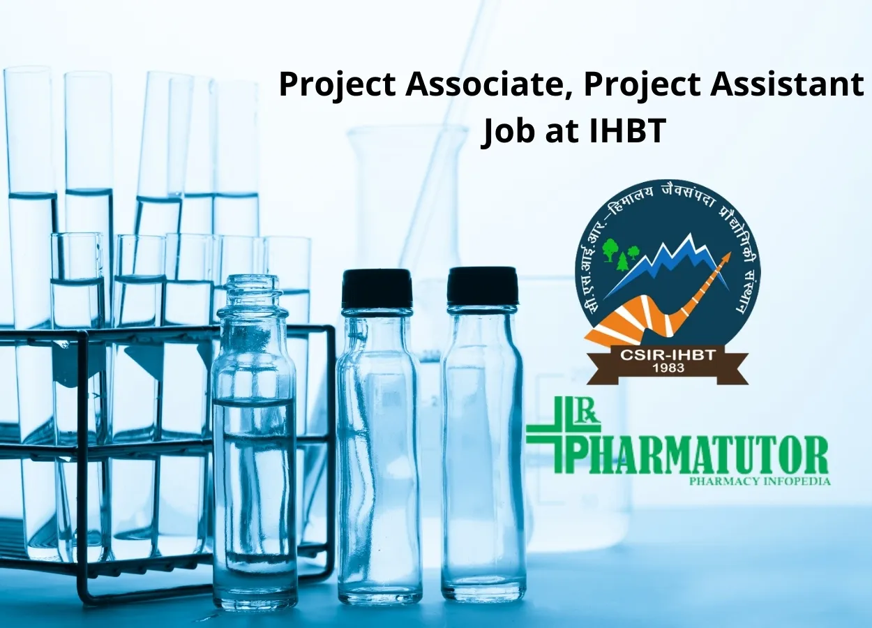 Vacancy for Project Associate, Project Assistant at IHBT